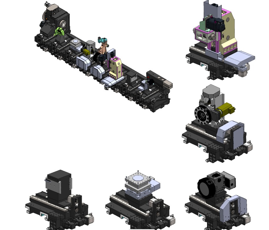 SGE Dual Carriage modular combination illustration