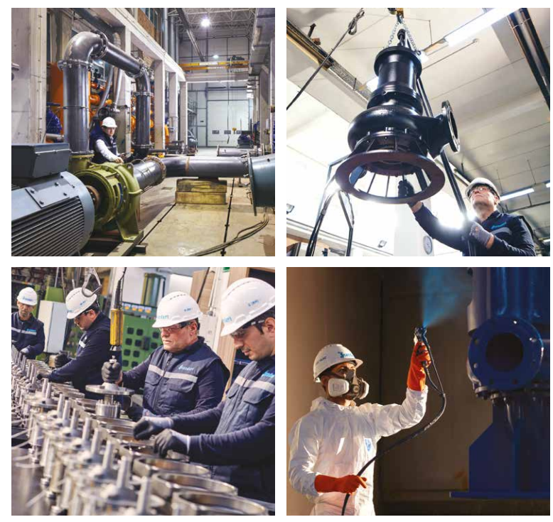 Customer factory scenes