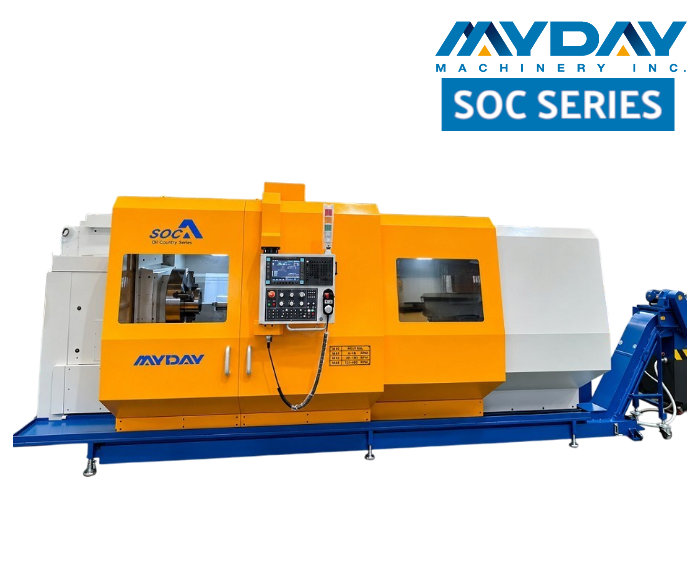 CNC Heavy Duty Oil Country & Big Bore Lathe (22” Bed) | SOC Series | MYDAY